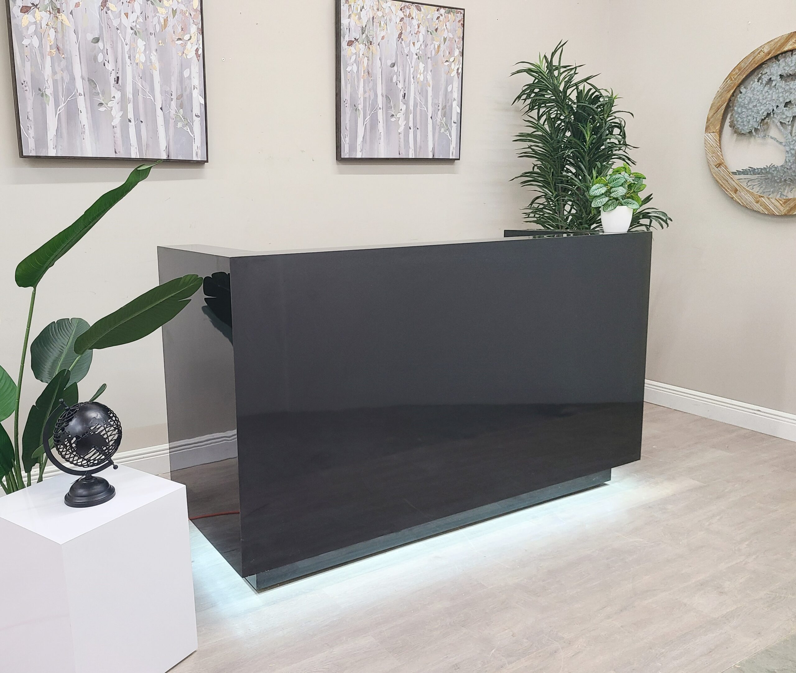 MARAM-DESIGN-OFFICE-Agate Reception-Desk-Gloss-Black
