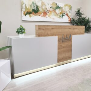 MARAM DESIGN OFFICE Emerald Reception Desk Fog Gray