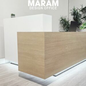 MARAM DESIGN OFFICE L Shaped Abalone Reception Desk