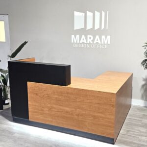 MARAM DESIGN OFFICE L Shaped Jade Plus Reception Desk